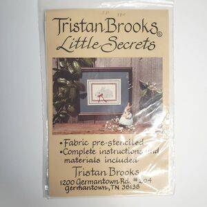 Tristan Brooks Designs Little Secrets Cross Stitch Kit Bunny Rabbit Aida Easy